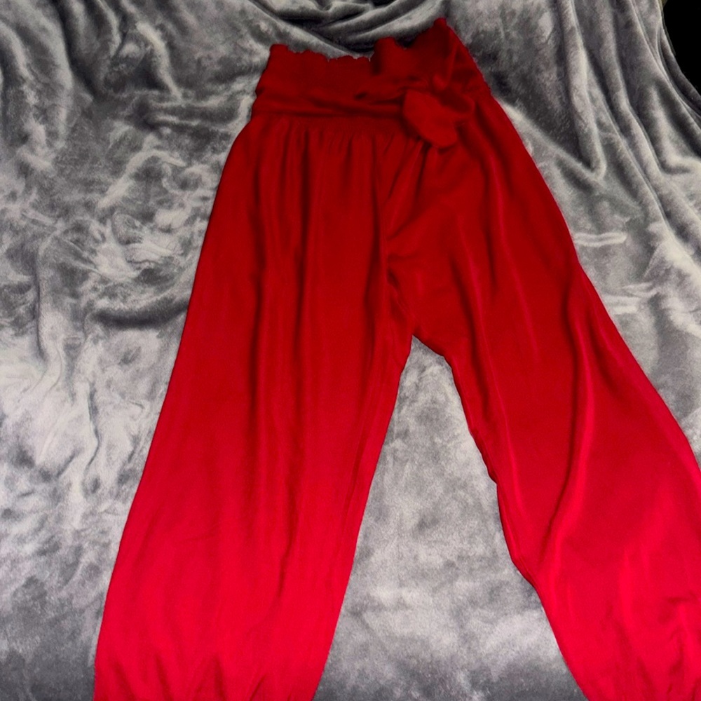 Women’s Xl Red Halter Jumpsuit Size XL